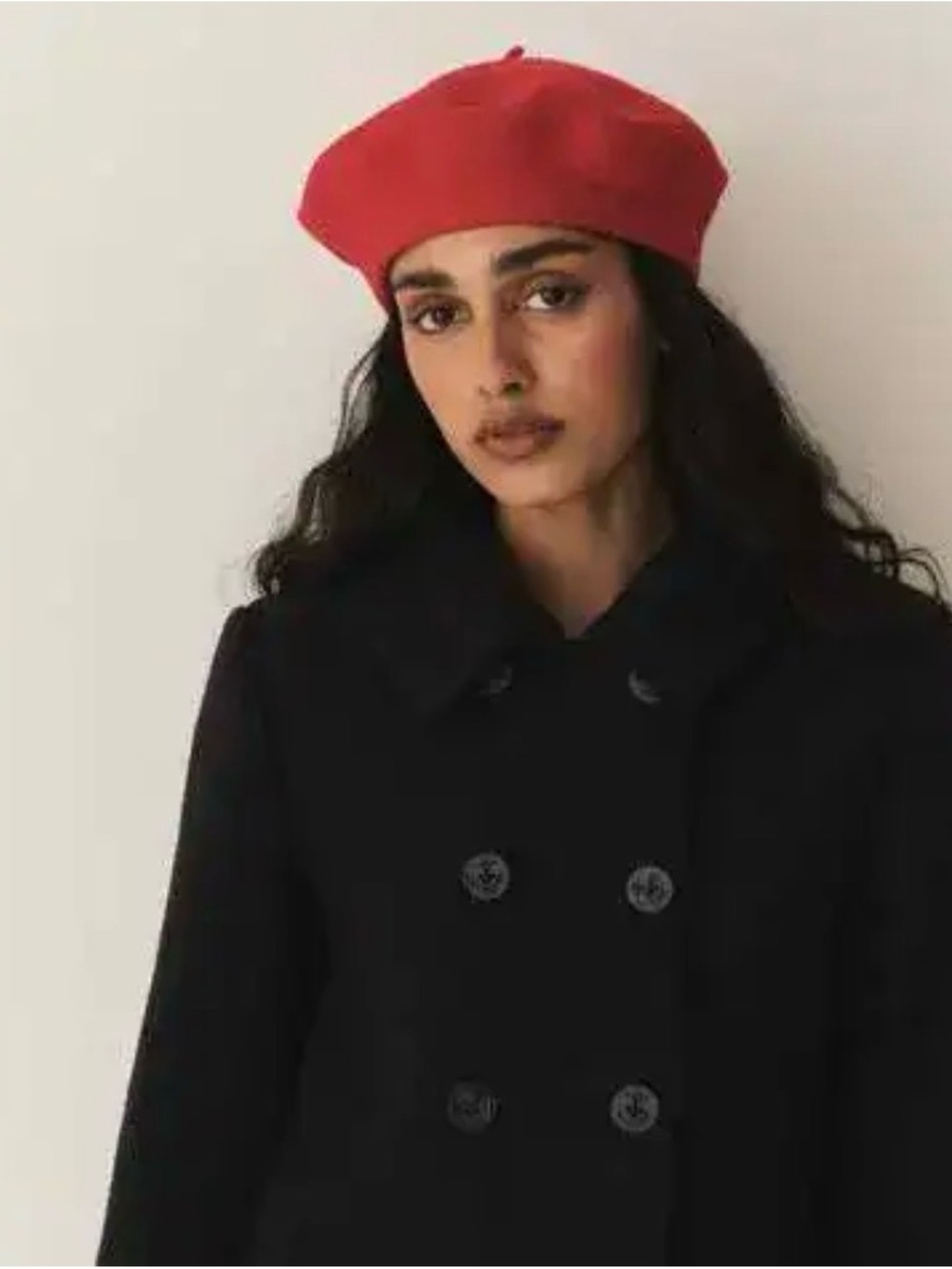 Doen Red Wool Beret